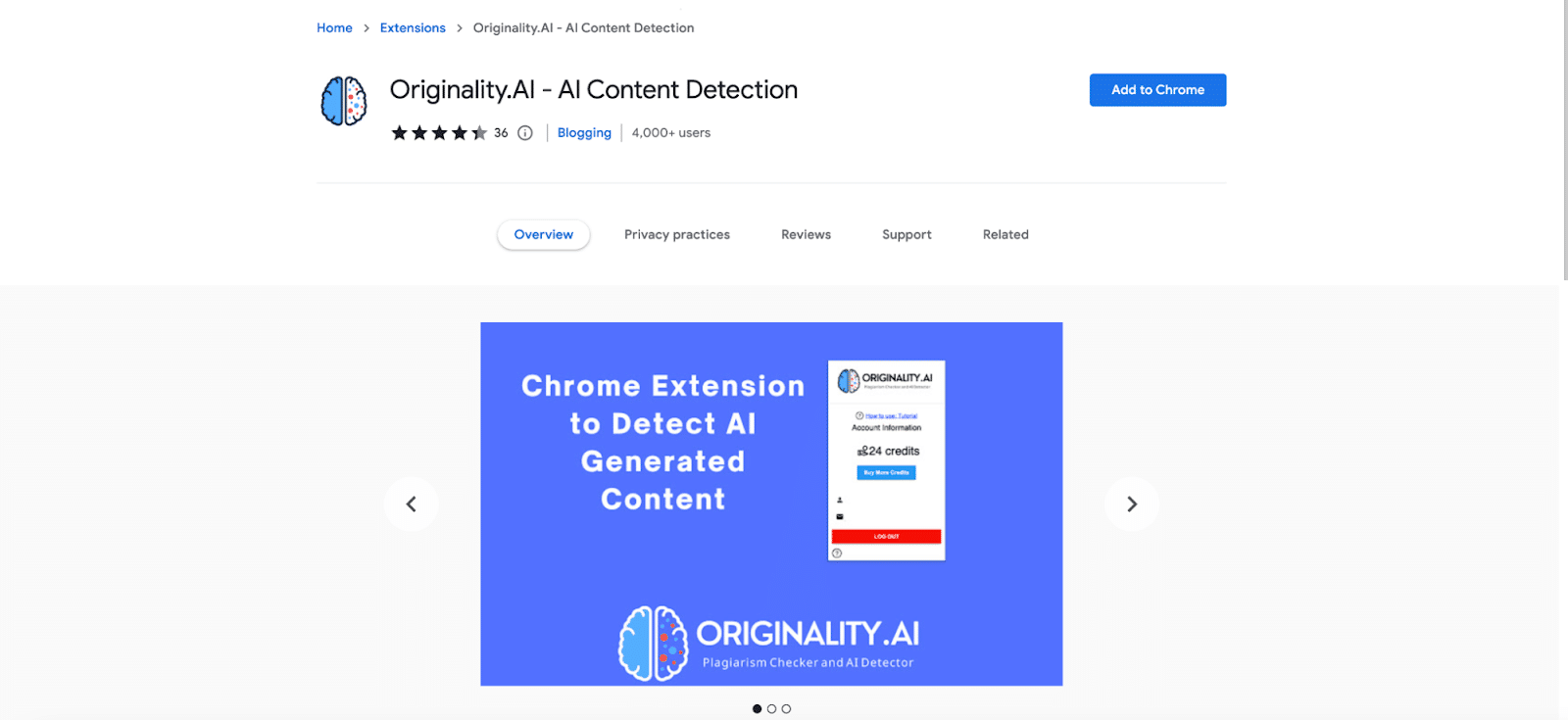 Extensie originalitate.AI Chrome