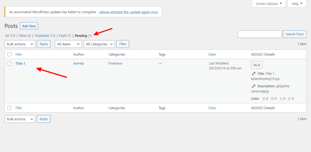 WPForms Înregistrări de postare pentru invitați