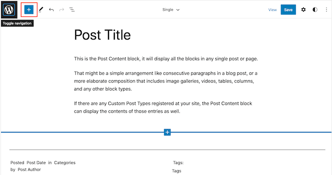 Adăugarea de widget-uri la un singur șablon în WordPress Adding widgets to a single template in WordPress