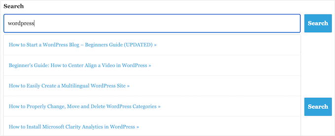 Cum să îmbunătățiți căutarea WordPress cu rezultate ajax live How to improve WordPress search with live ajax results