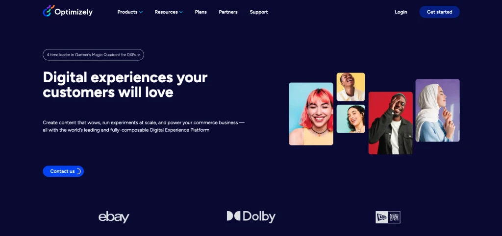 Optimizely este un instrument excelent de optimizare a site-ului web.