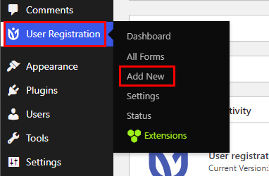 Adăugați nou în înregistrarea utilizatorului