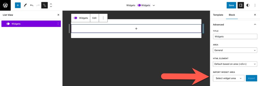 Importați widgeturi WordPress din temele clasice