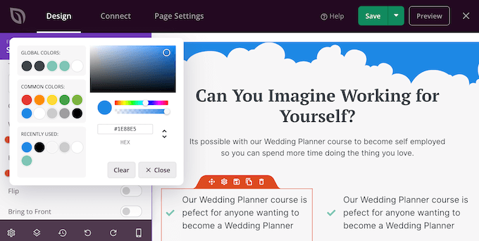 Adăugarea unei culori la un separator de formă personalizat în WordPress Adding a color to a custom shape divider in WordPress