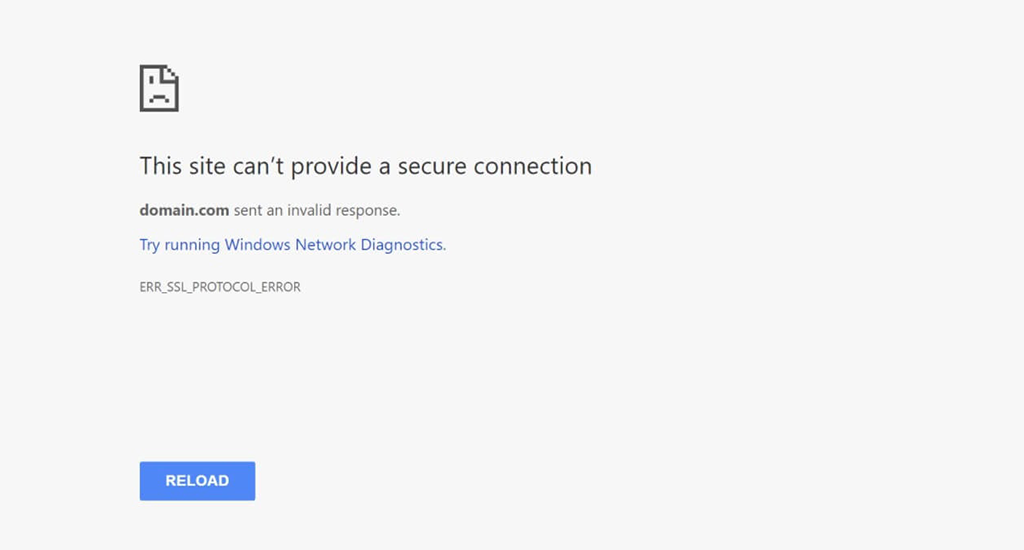 Cum să remediați „SSL Handshake Failed”: un ghid cuprinzător 3 SSL handshake Failed Error message
