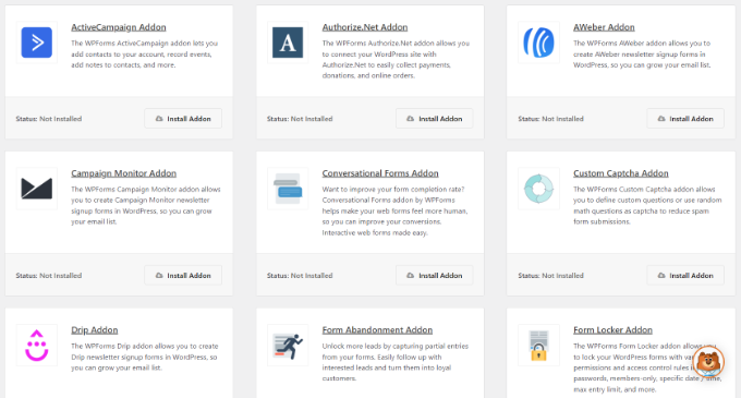 Аддоны WPForms WPForms addons