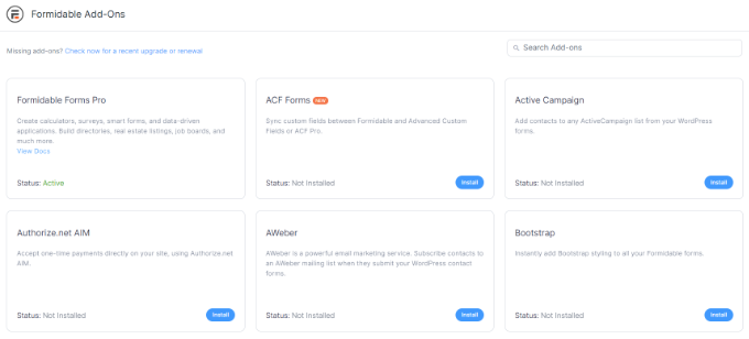 Грозные формы аддонов Formidable forms addons