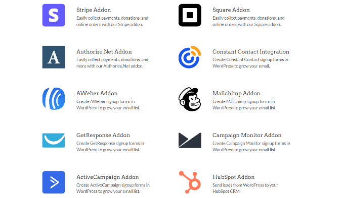Интеграция с WPForms WPForms integrations