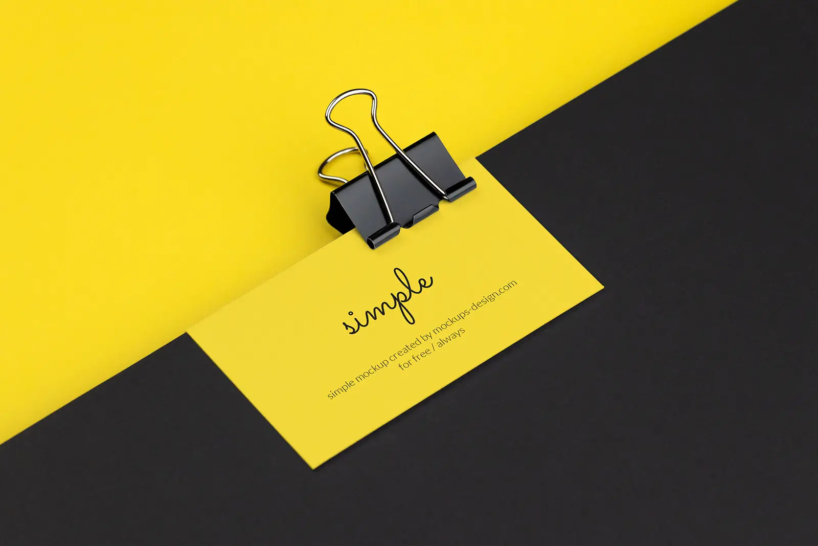 Mockup di biglietto da visita vivido -