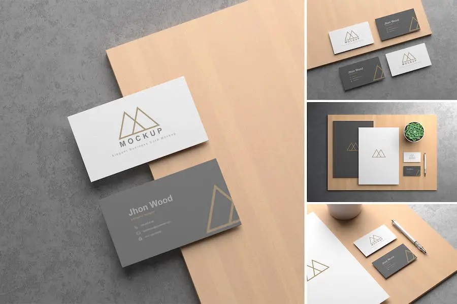 Mockup di biglietti da visita -