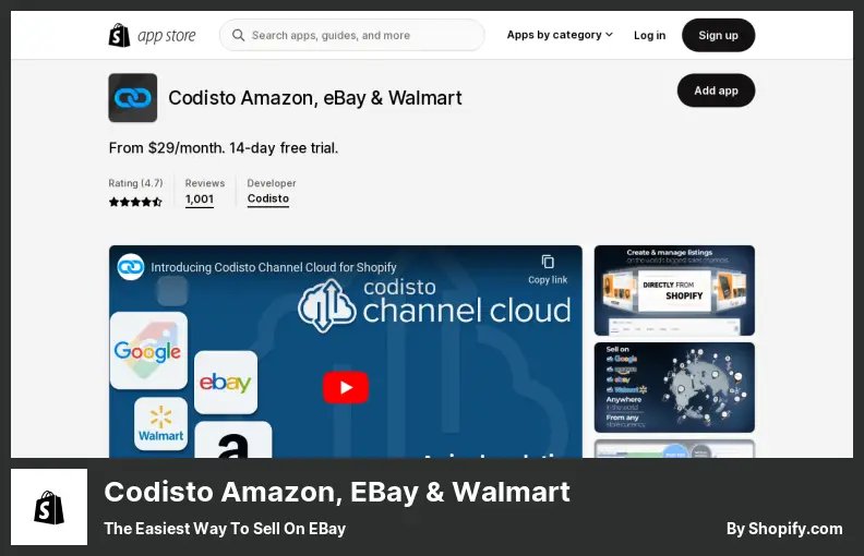 Codisto Amazon, eBay și Walmart - Cel mai ușor mod de a vinde pe eBay