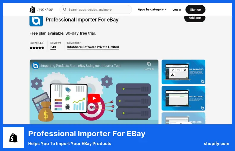Importator profesional pentru eBay - vă ajută să importați produsele eBay