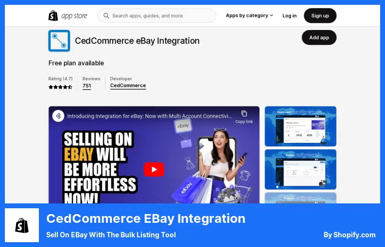 Integrare CedCommerce eBay - Vindeți pe eBay cu Instrumentul de listare în bloc
