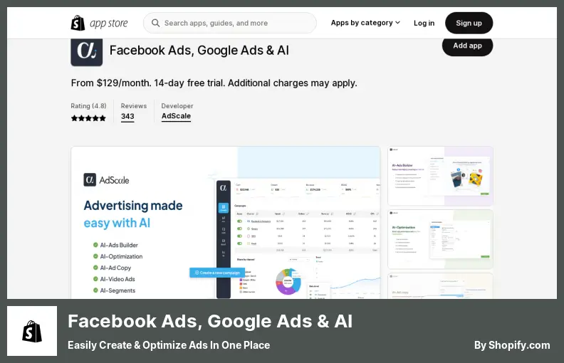 โฆษณา Facebook, Google Ads และ AI - สร้างและเพิ่มประสิทธิภาพโฆษณาได้อย่างง่ายดายในที่เดียว