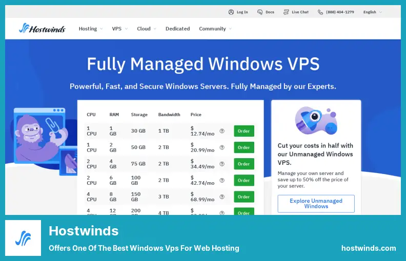 Hostwinds - предлагает один из лучших Windows Vps для веб-хостинга