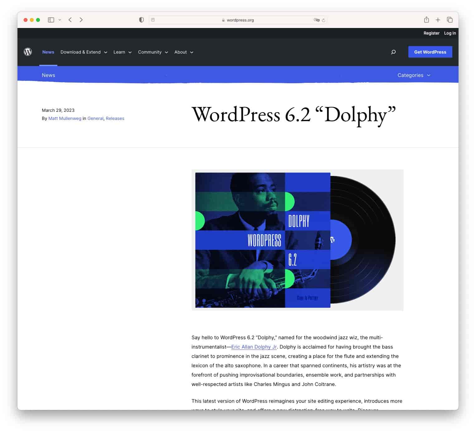 WordPressa 6.2