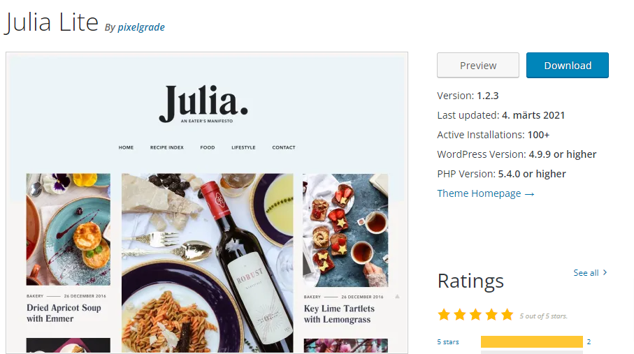 Julia- motywy dla barów i pubów