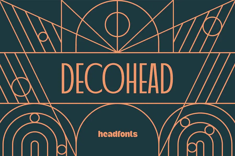 Carattere tipografico Decohead -