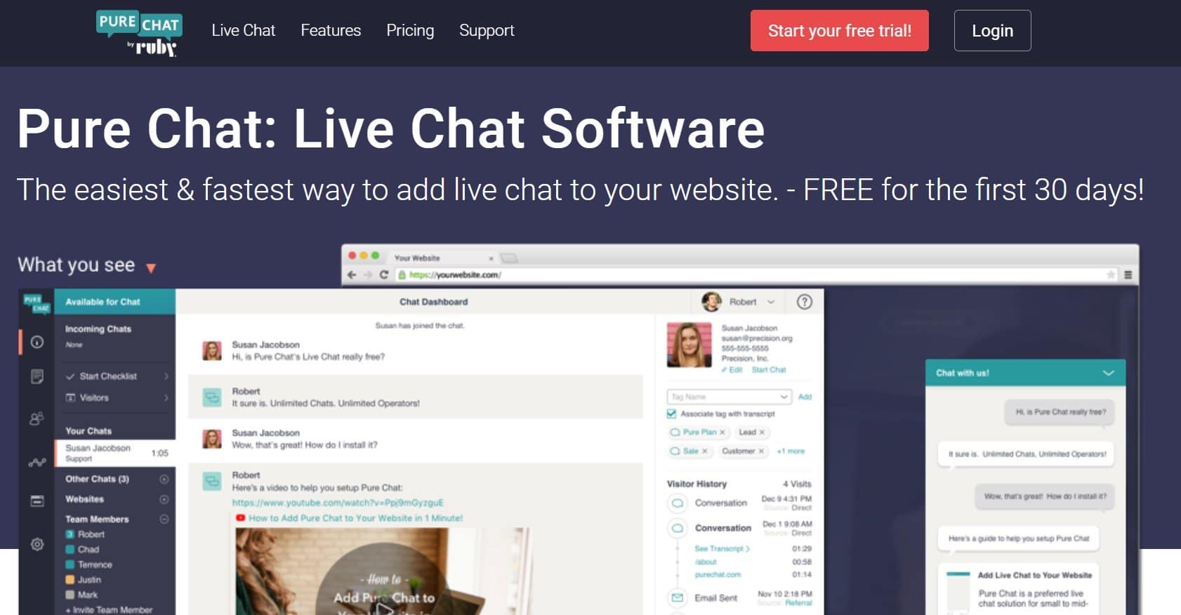 หน้าแรกของ Purechat