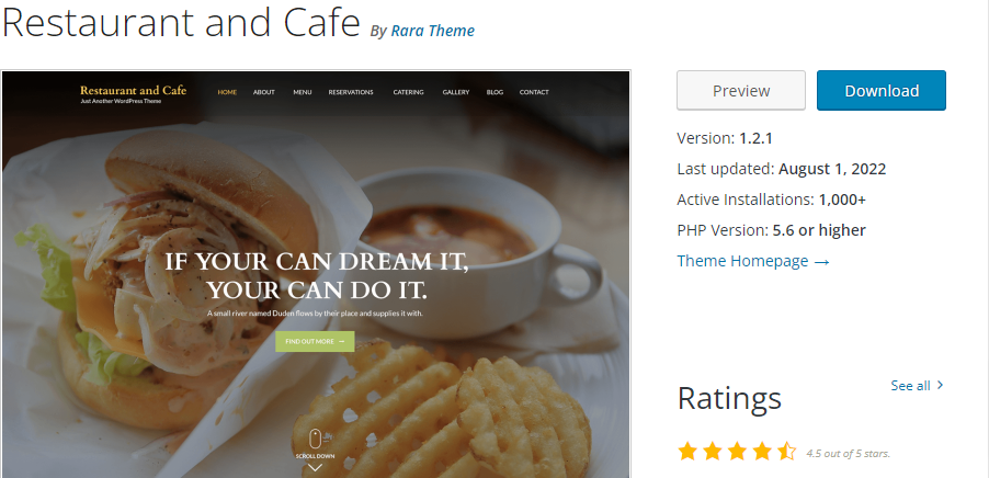 レストラン＆カフェ-WordPress-テーマ-