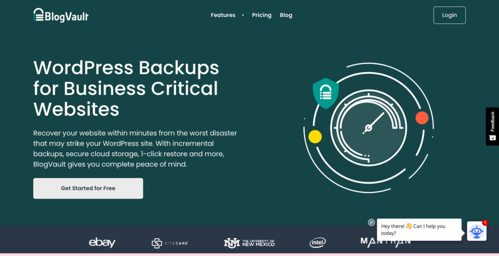 BlogVault - バックアップ用の WordPress プラグインが必要です