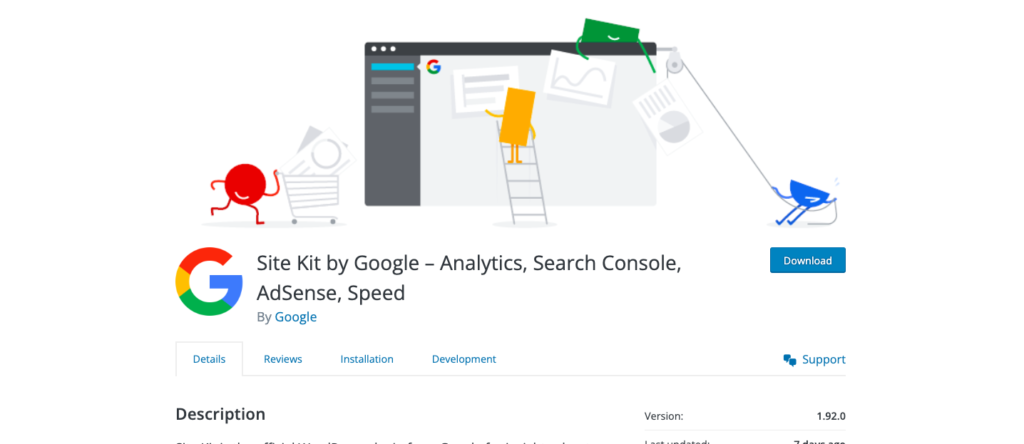 Google による Sitekit プラグイン