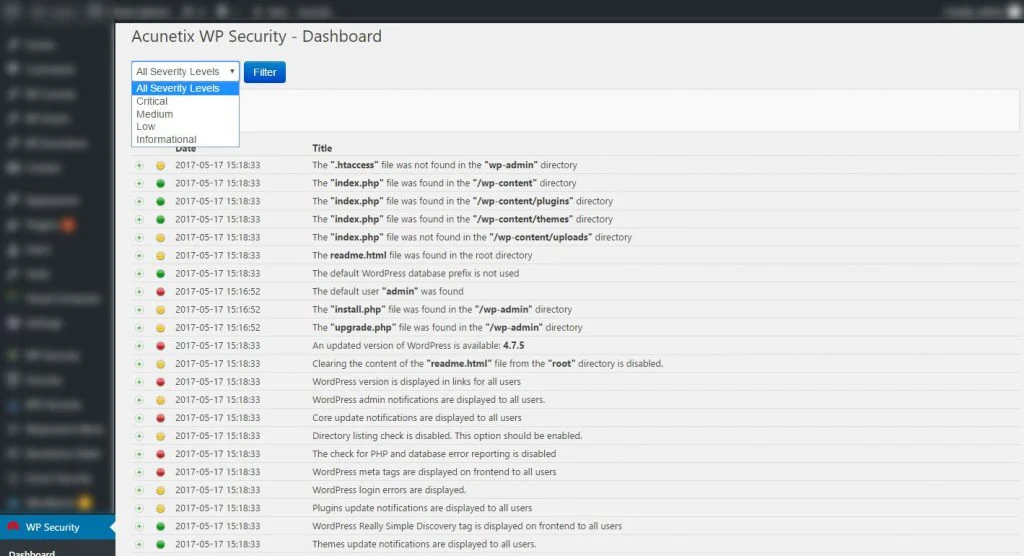 7 complementos de seguridad de WordPress para mejorar la seguridad de su sitio web 81 Acunetix - Security Plugins