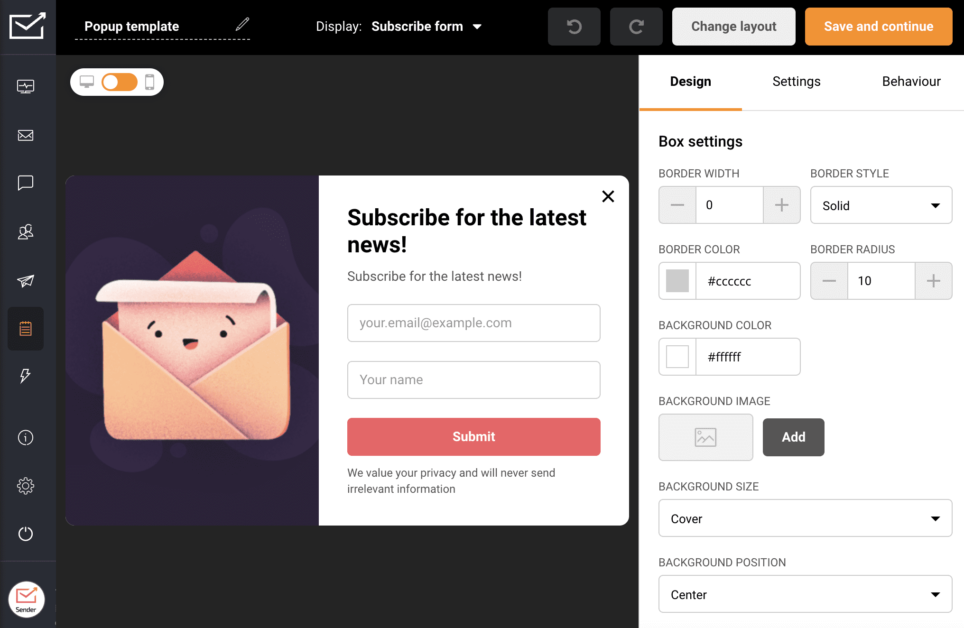 7+ Beste WordPress-Popup-Plugin-Sammlung (2023) 78 sender popup template