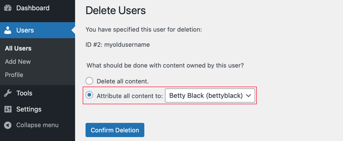 Qu'est-ce qu'un administrateur dans WordPress ? 79 delete user
