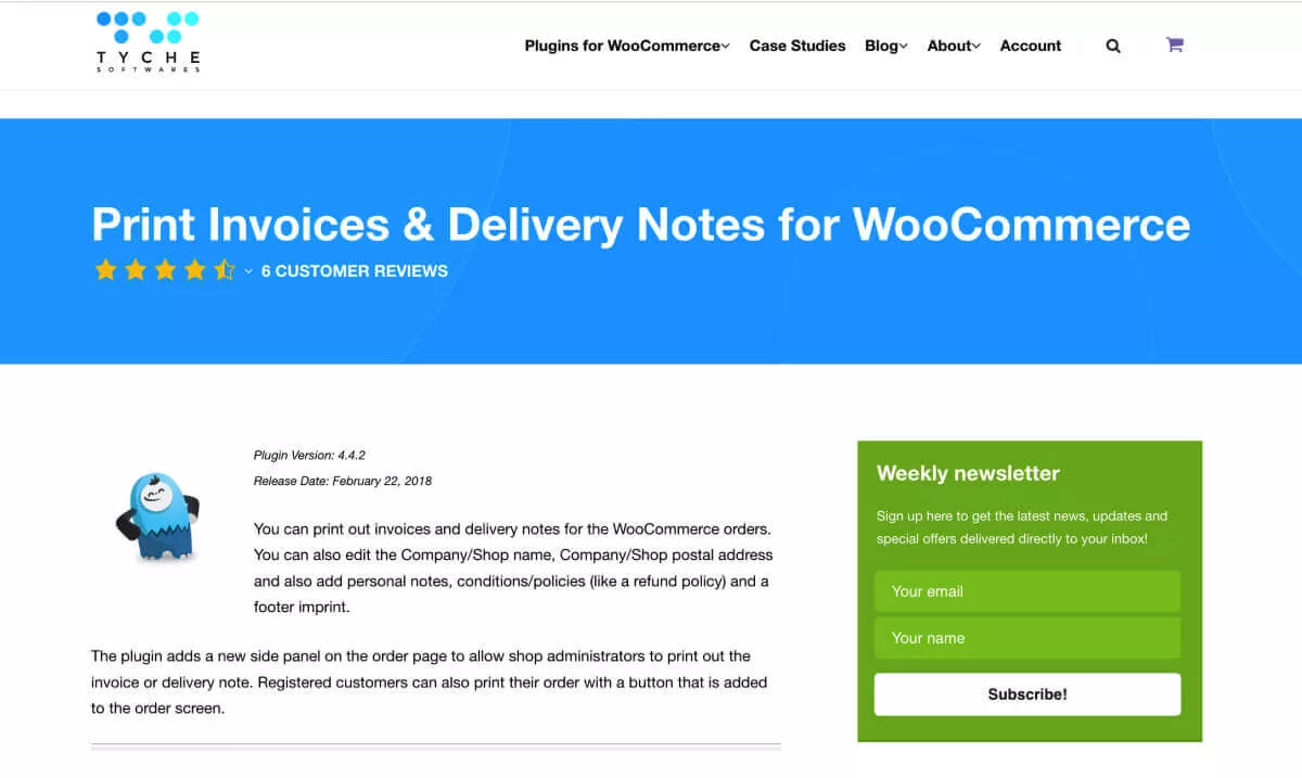 พิมพ์ใบแจ้งหนี้และใบส่งสินค้าสำหรับ WooCommerce
