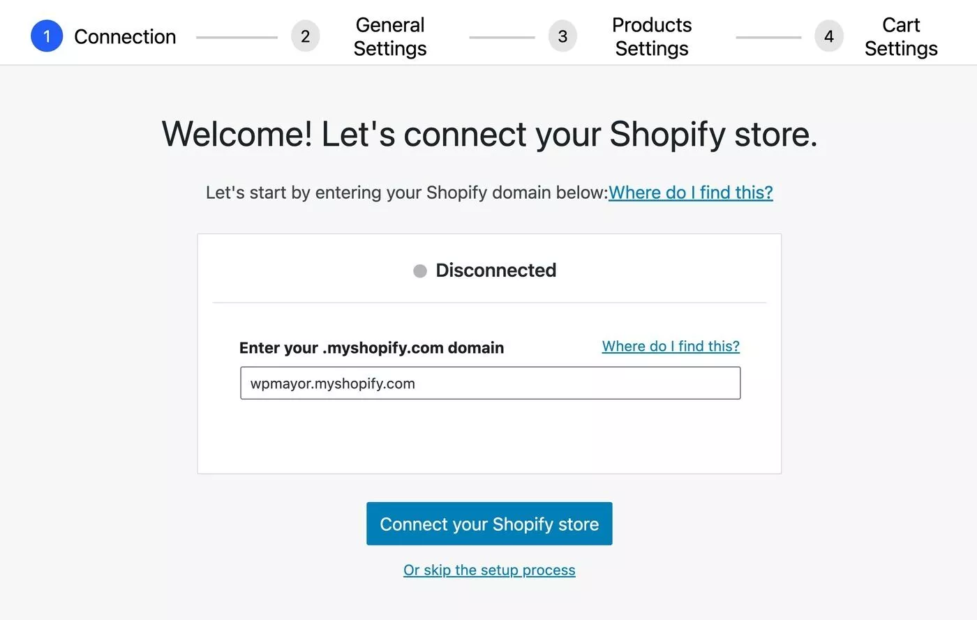 Connecter Shopify à WordPress