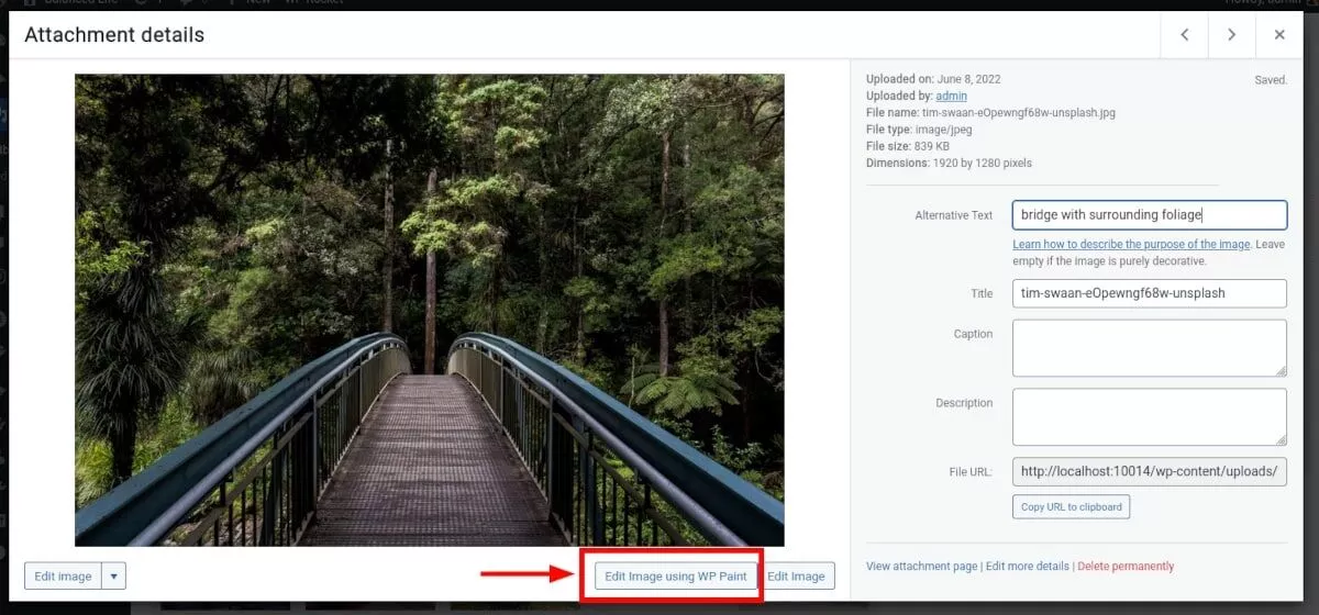 WordPress 媒体库窗口