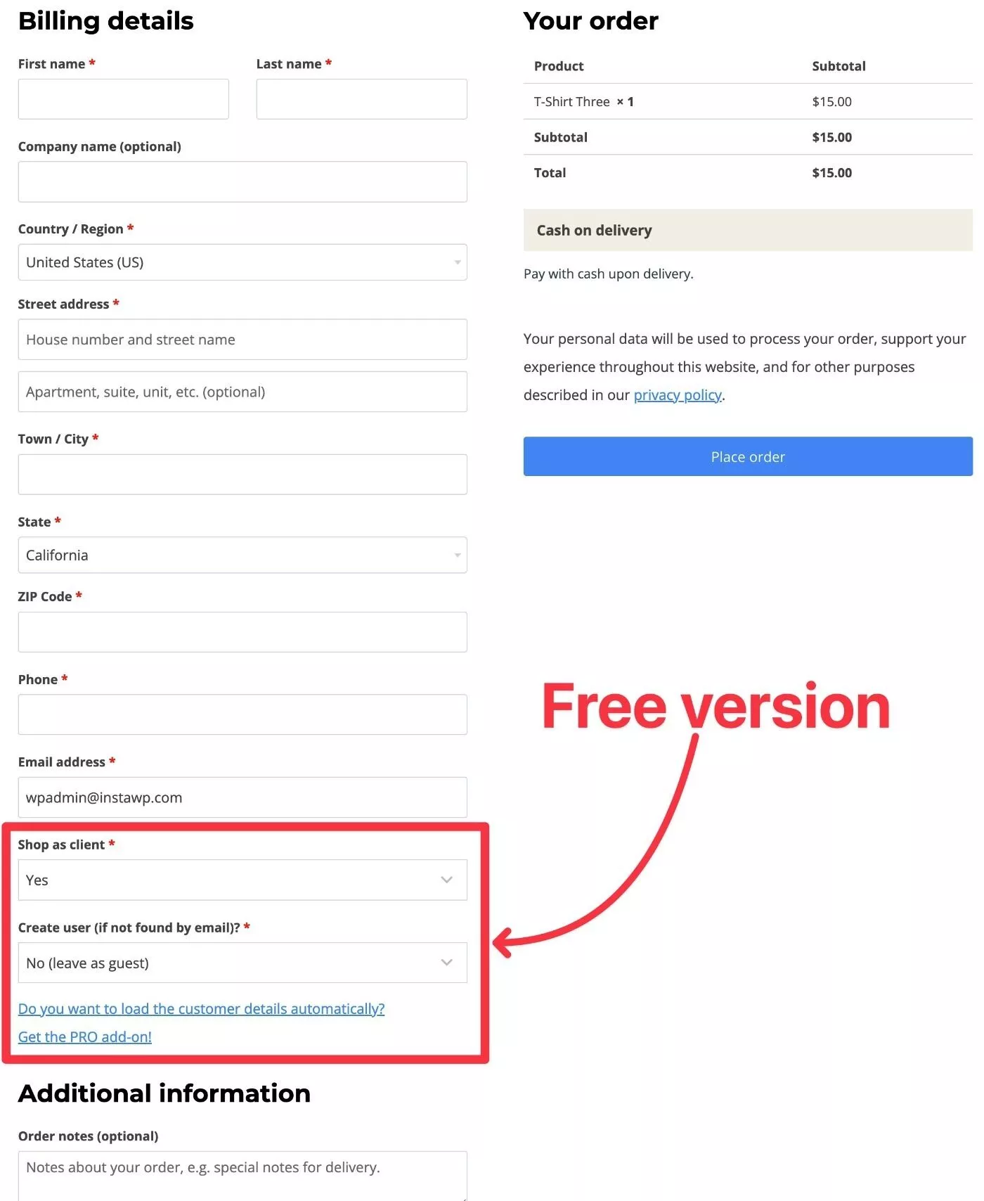 Shop As Client untuk plugin gratis WooCommerce