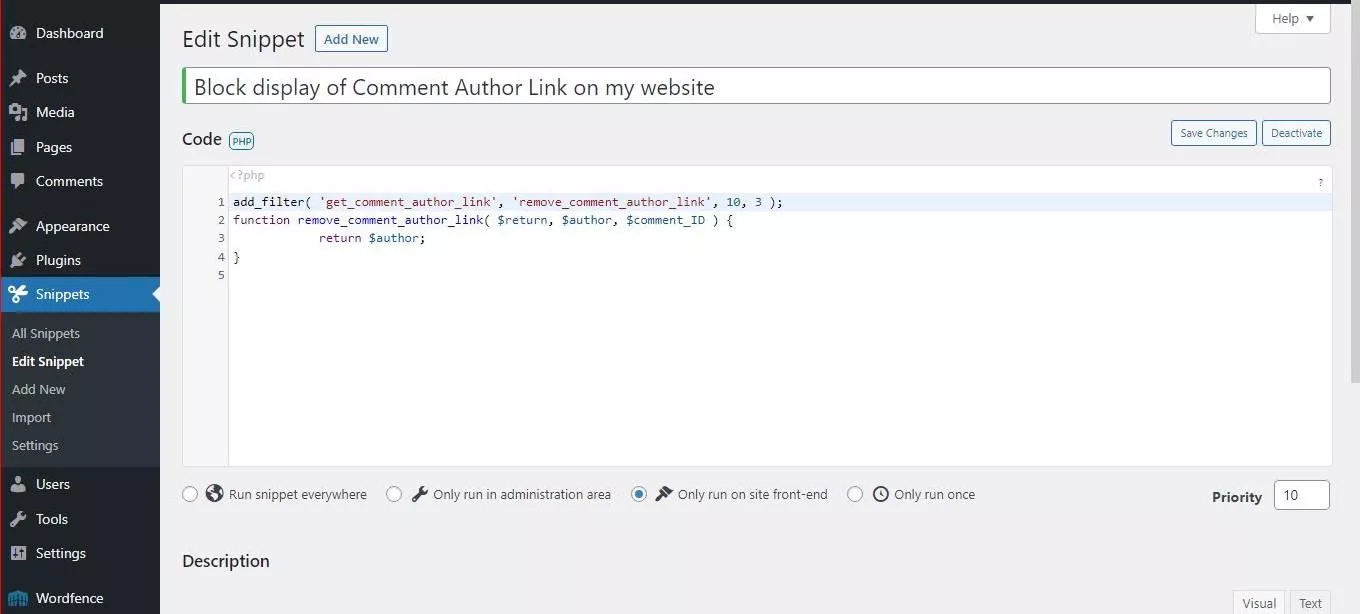 comment_auteur_URL_removed_Code_Snippets_plugin