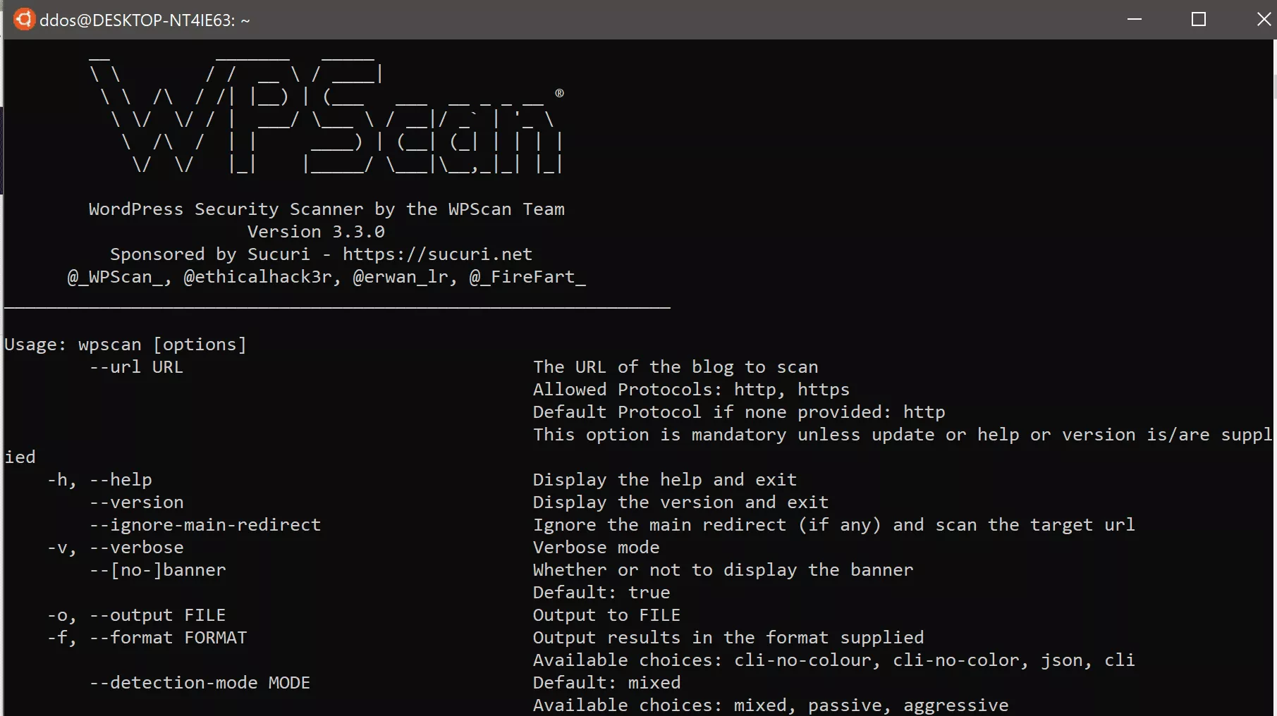 wpscan