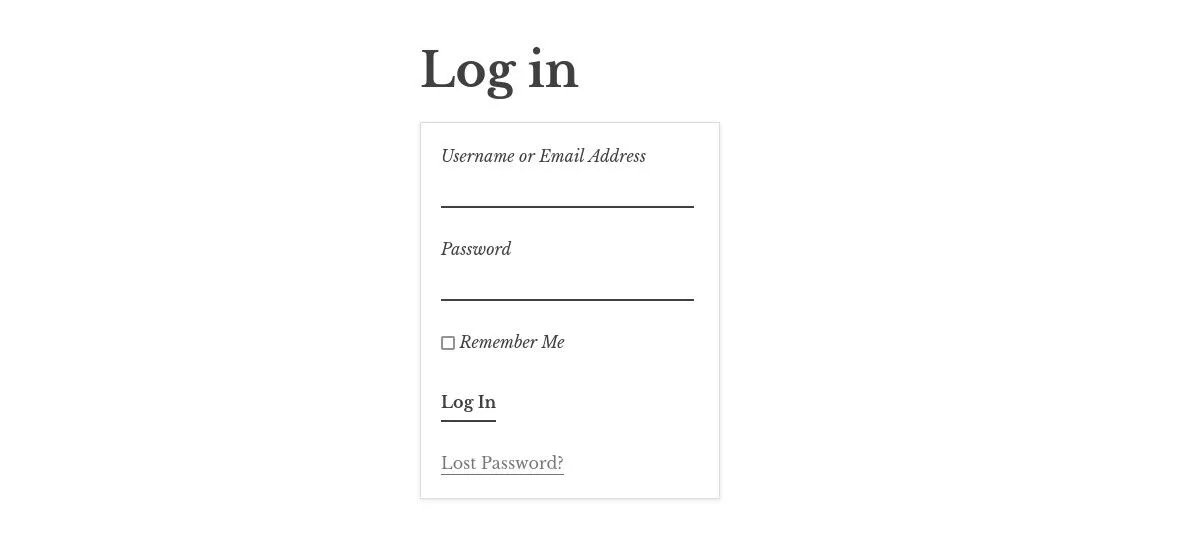 tangkapan layar halaman login Leaky Paywall