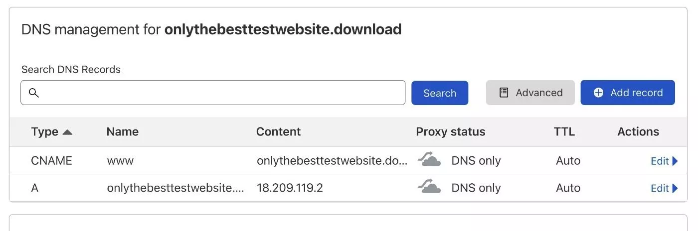 Cloudflare DNS