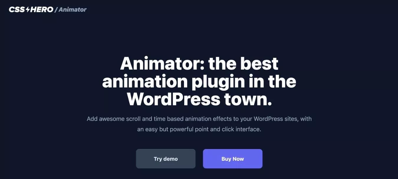Recenzja animatora tej wtyczki animacji WordPress