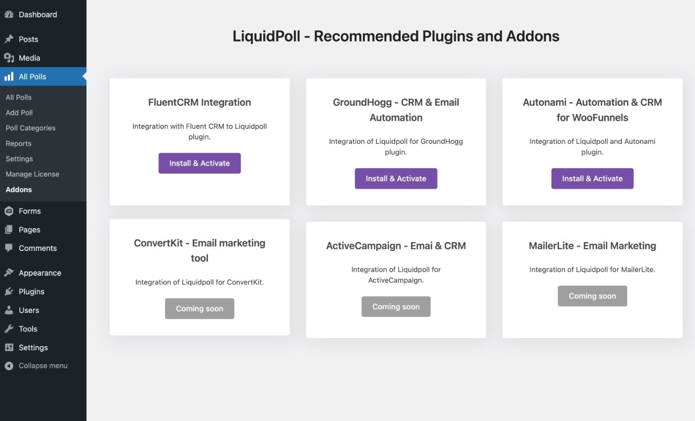 LiquidPoll 애드온