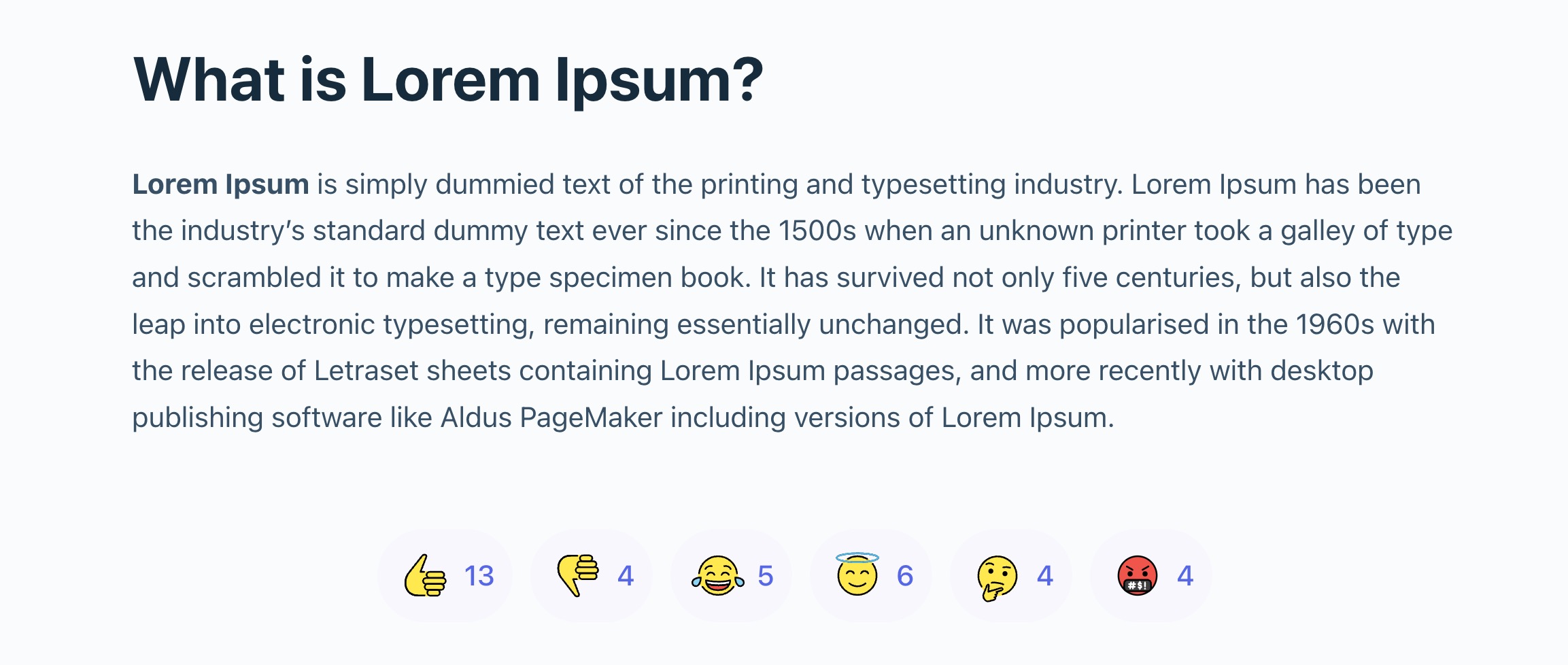 LiquidPoll의 설문 조사 예