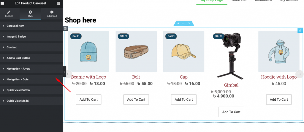 personalizzare la pagina del negozio WooCommerce