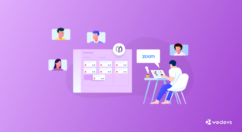 จัดการ Remote Team Zoom & WP Project Manager