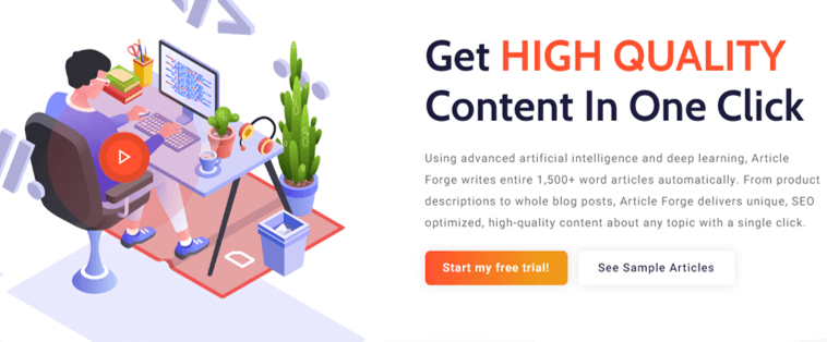Article Forge Meilleurs outils d'écriture d'IA