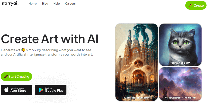 estrellado StarryAI Best AI Omage Generator App
