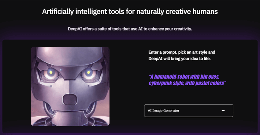 IA profunda Deep AI Best Artificial Intelligence Image Generator