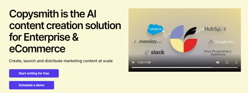 Copysmith Best AI Landing Page Generators