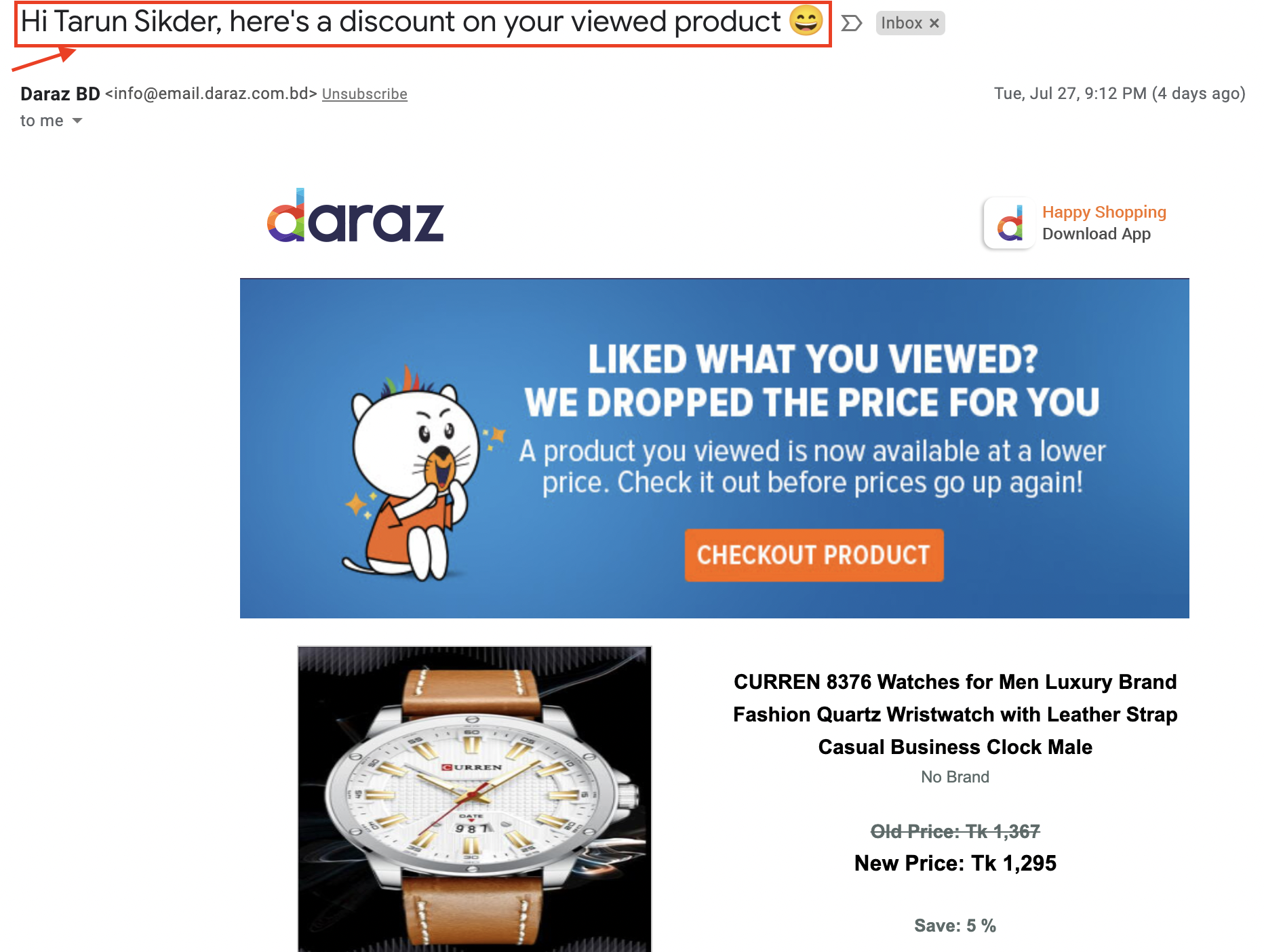 spersonalizowany e-mail e-commerce
