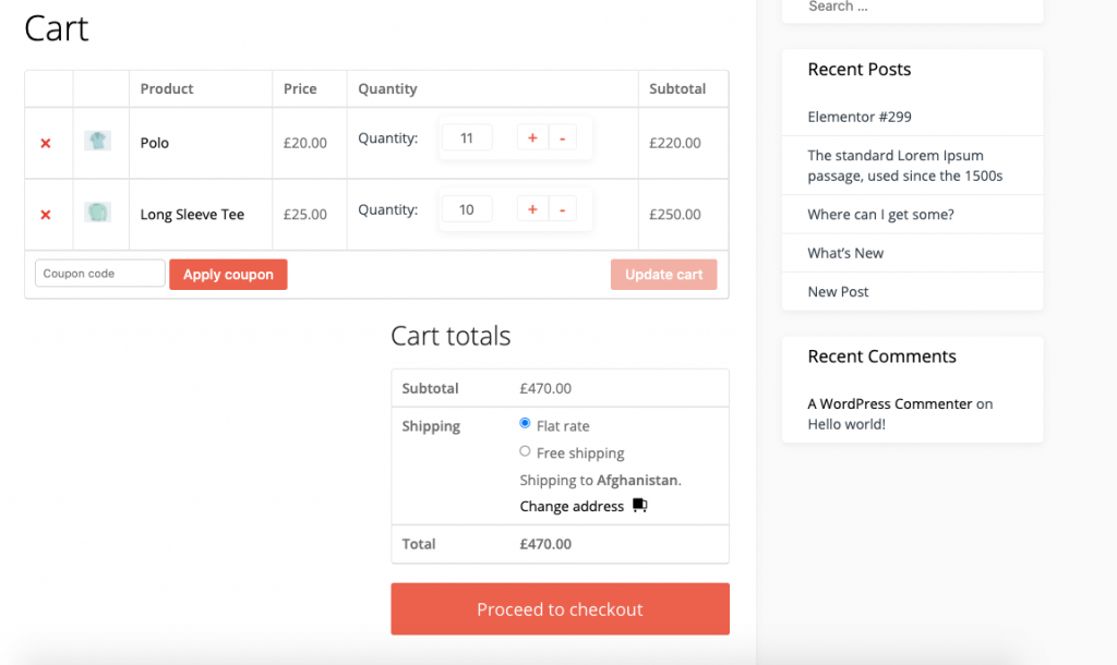 Koszyk WooCommerce