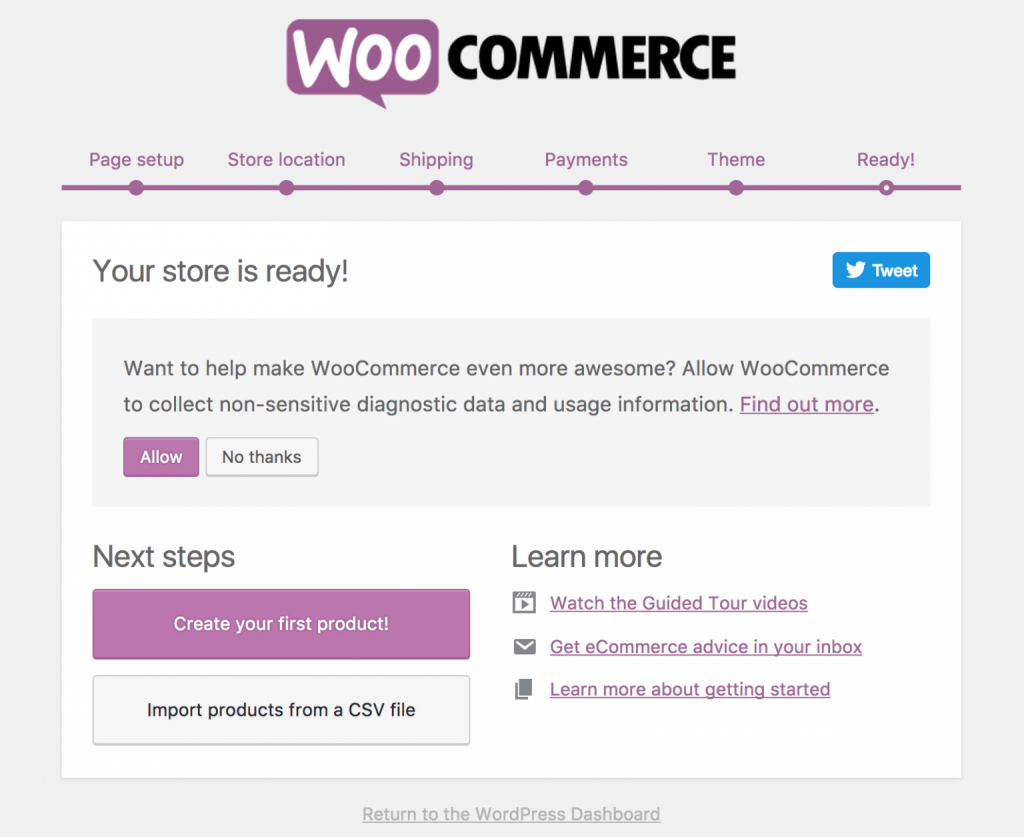 Setări WooCommerce