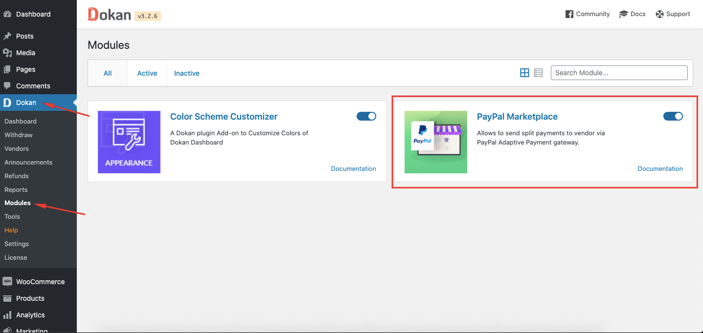 เปิดใช้งาน Dokan PayPal Marketplace จัดการการชำระเงินแบบสมัครสมาชิก